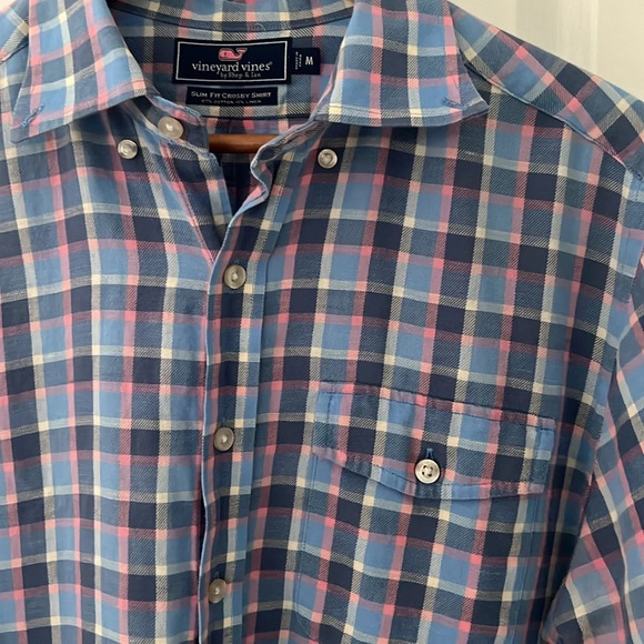 Vineyard Vines slim fit Crosby button down Shirt Size Medium - Picture 1 of 9